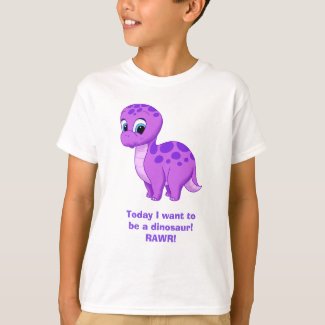 Today I Want To Be A Purple Dinosaur T-Shirt