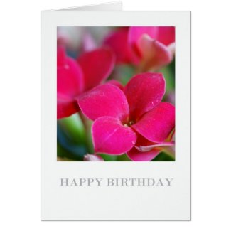 Birthday Card With Flowers