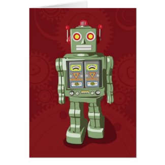 Toy Robot Holiday Card