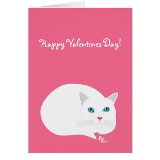 Cuddle Cat Valentine's Day Card
