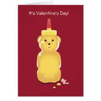 Honey Bear Valentine's Day Card