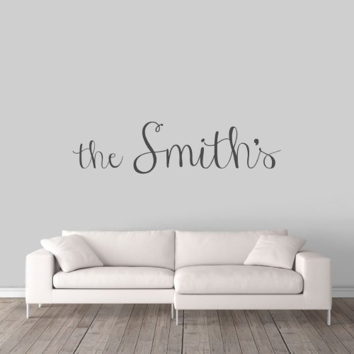 Cursive Script Family Name X_Large Wall Decal