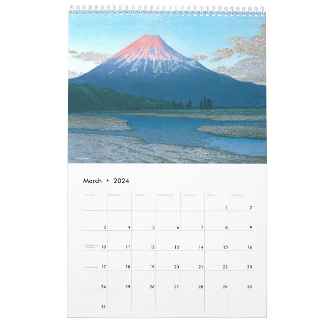 Kawase Hasui Scenery Calendar (Mar 2024)