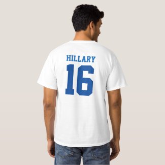 Hillary for POTUS 2016 Jersey Lettering Shirt