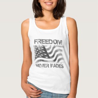 Freedom Never Fades USA Flag Tank Top