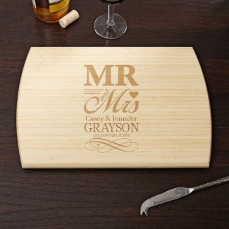 Wedding Day Personalized Cutting Board