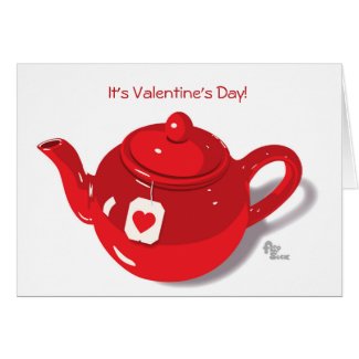 Valentine Teapot Card