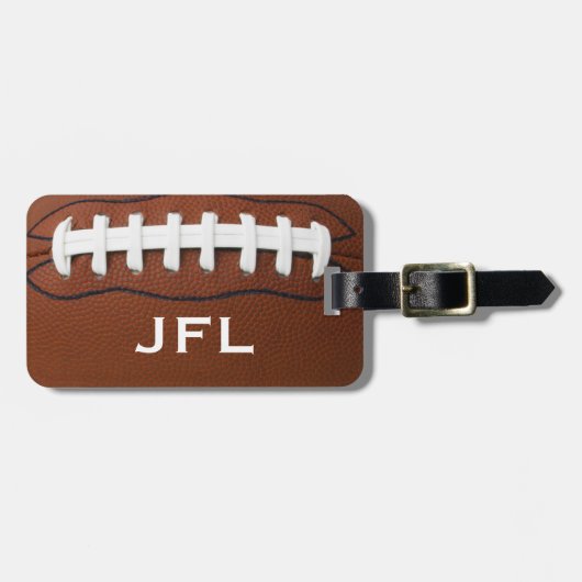 Football Design Luggage Tags (Front Horizontal)