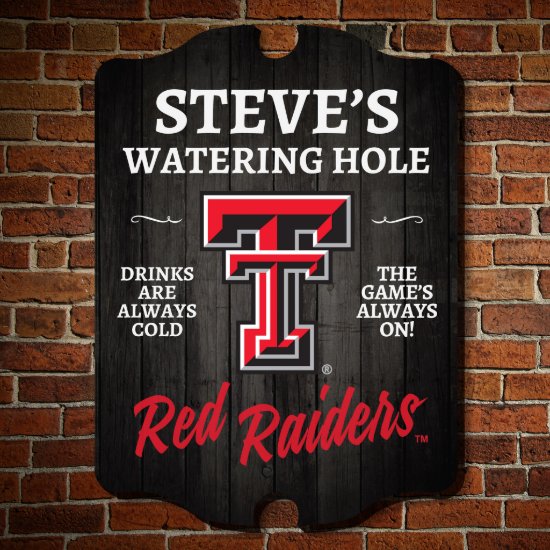 Personalized Officially Licensed Texas Tech Sign