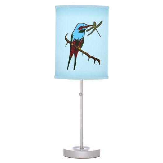 Blue Bird Tripod Lamp