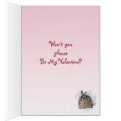 Snow Bunny Valentine Card (Inside (Right))