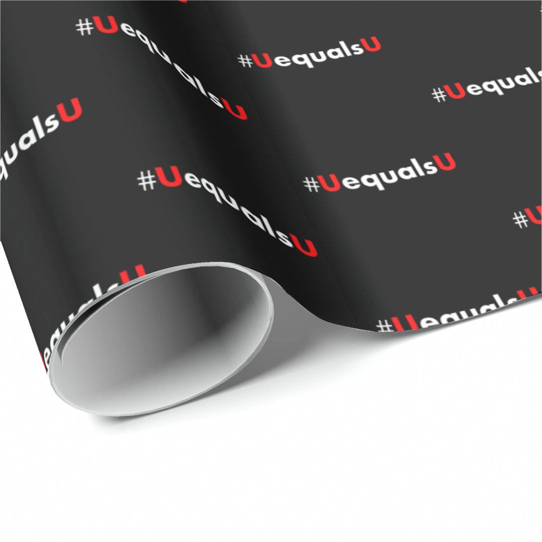 #UEqualsU HIV Undetectable Equals Untransmittable  Wrapping Paper (Roll Corner)