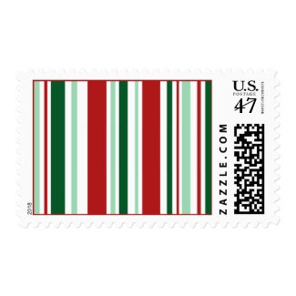 Modern Christmas Stripes Stamp