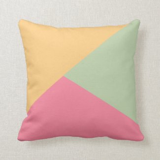 Pastel Angles Throw Pillow