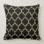 Reversible Black And Gold Tan Quatrefoil Pattern Throw Pillow | Zazzle