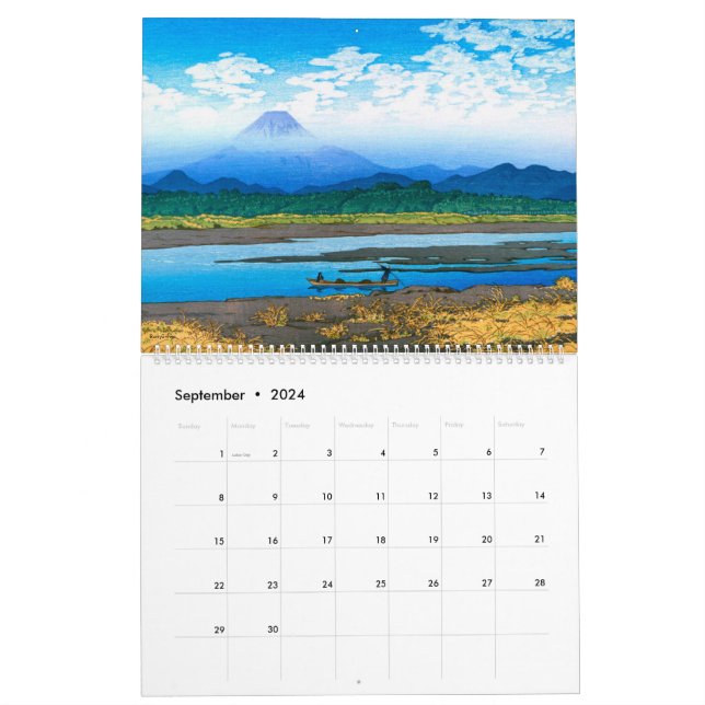 Kawase Hasui Scenery Calendar (Sep 2024)