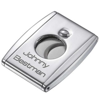 Custom Engraved Cigar Cutter with Mirror Finish