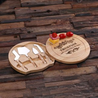 Engraved Kitchen Tools Set and Bread Cutting Board