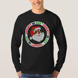 Vintage Styled Black Santa Image Sweatshirt
