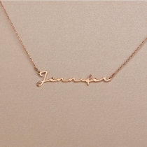 Pretty Person's Name Silver, Gold, or Rose Necklac