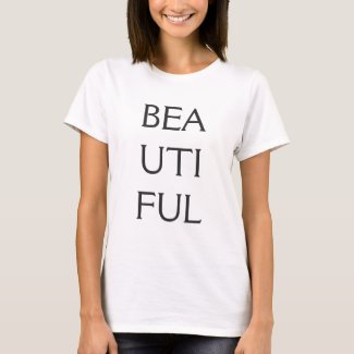 Beautiful, customizable Tshirt with text design