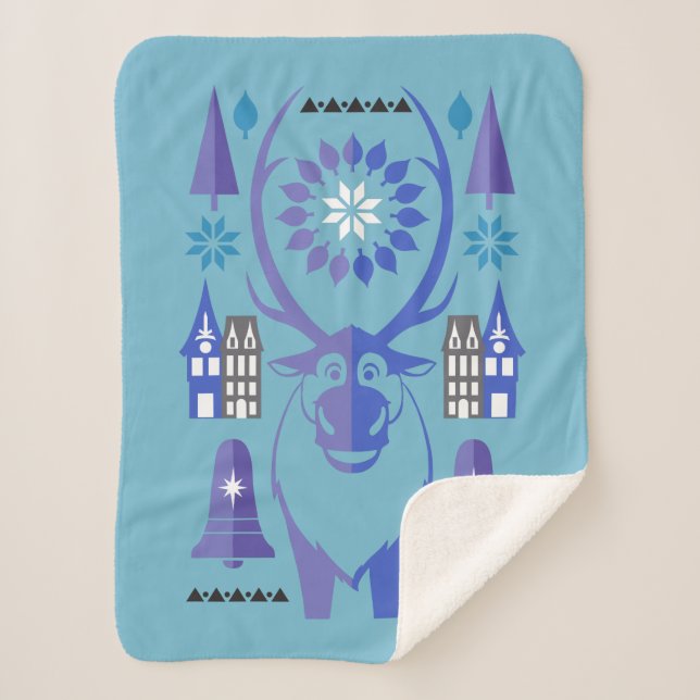 Sven | Sparkling Celebration Sherpa Blanket (Front)