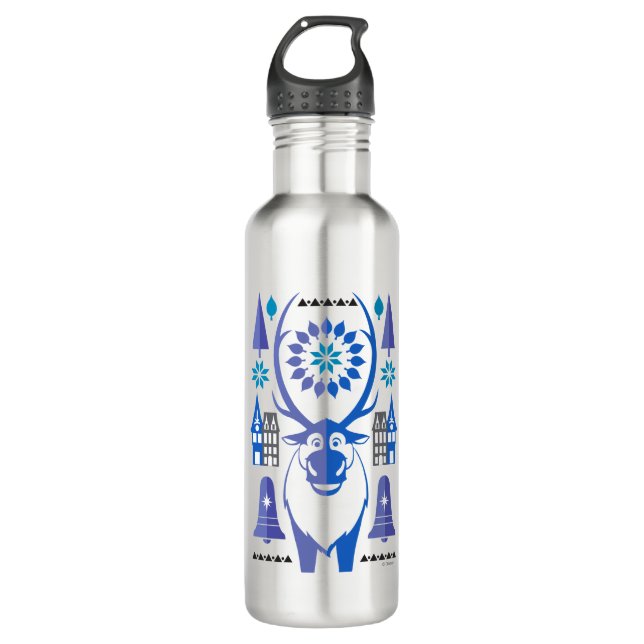 Sven | Sparkling Celebration Stainless Steel Water Bottle (Front)