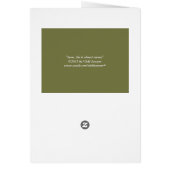 Sven, the goat card (Back)