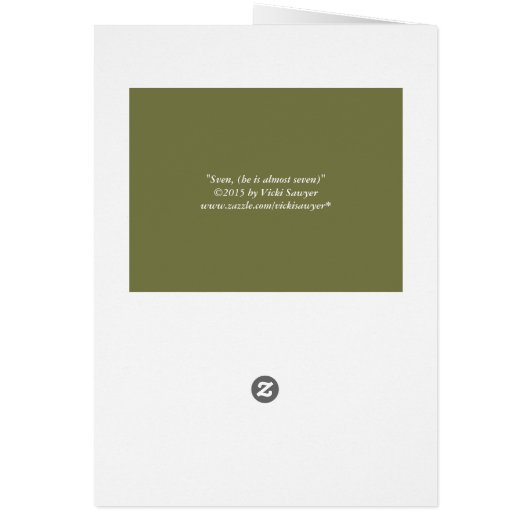 Sven, the goat card (Back)