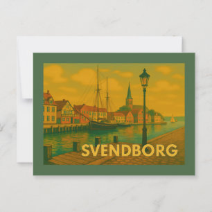 Svendborg Denmark Castle Postcard