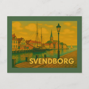 Svendborg Denmark Castle Postcard
