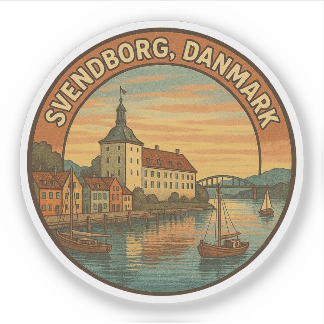 Svendborg Denmark Castle Sticker (Front)