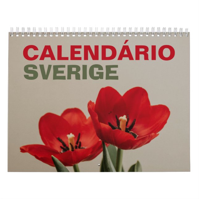 Svensk Kalender med Helligdag | Sewden 2026 Calendar (Cover)