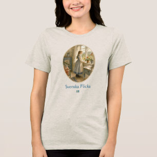 Svenska Flicka - Swedish girl Tri-Blend Shirt