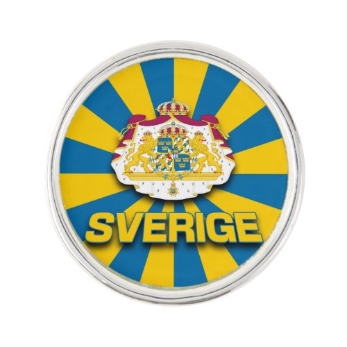 Sverige Coat of Arms Lapel Pin