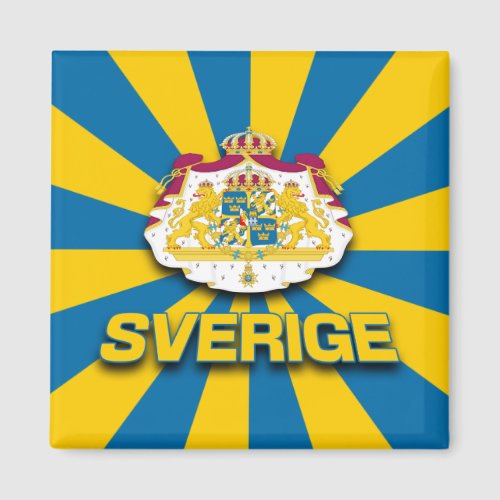 Sverige Coat of Arms Magnet