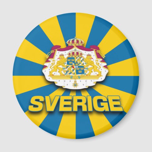 Sverige Coat of Arms Magnet