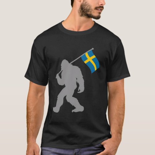 Sverige Or Swedish Flag On Sweden Flag T_Shirt