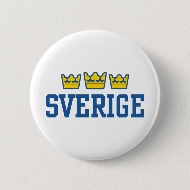 Sverige Pinback Button (Front)