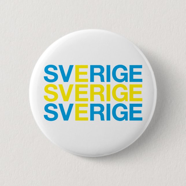 SVERIGE PINBACK BUTTON (Front)