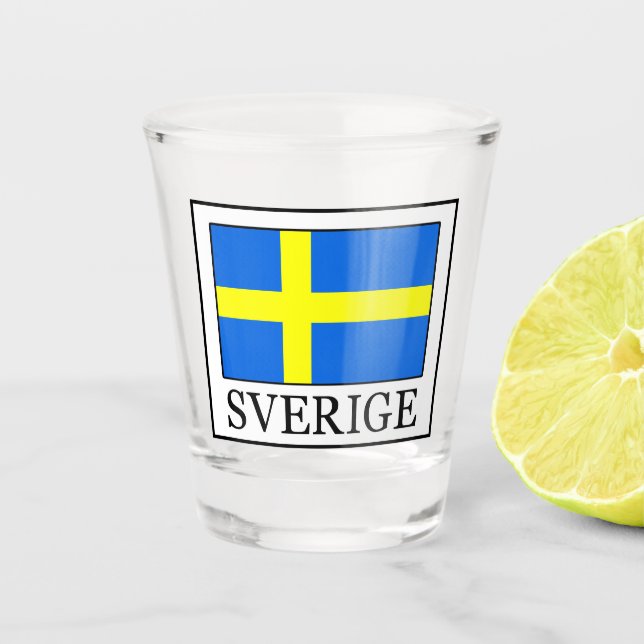 Sverige Shot Glass (Front)