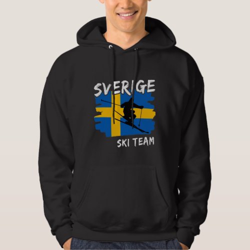Sverige Ski   Hoodie