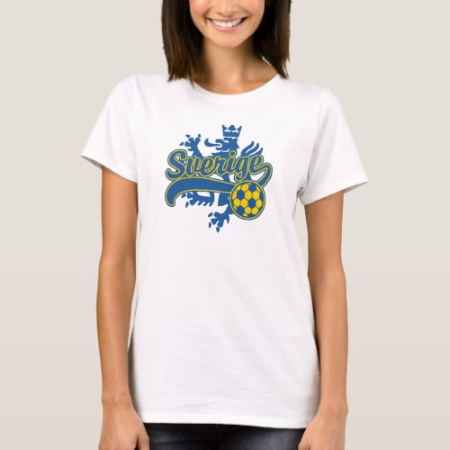 Sverige Soccer T_Shirt