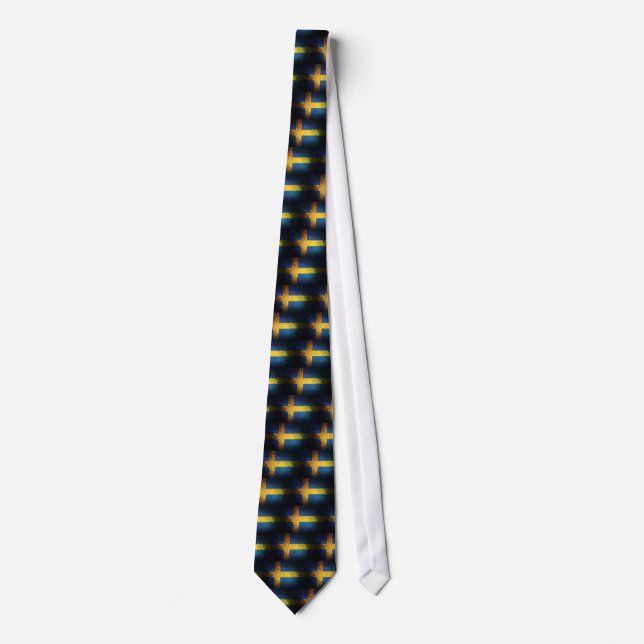 Sverige; Sweden Flag Neck Tie (Front)
