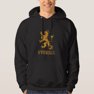 Sverige Sweden Lion Symbol Swedish Pride Hoodie