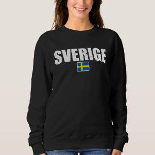 Sverige Vintage Swedish Flag Sweden Sweatshirt