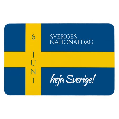 Sveriges Nationaldag Swedish National Day Flag Magnet
