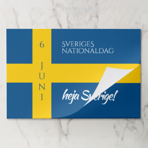 Sveriges Nationaldag Swedish National Day Flag Paper Pad