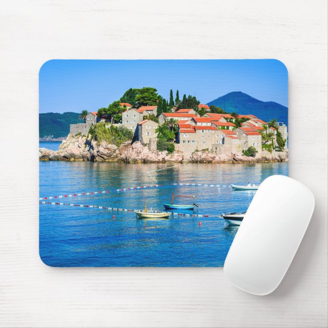 Sveti Stefan Budva Montenegro Mouse Pad (With Mouse)