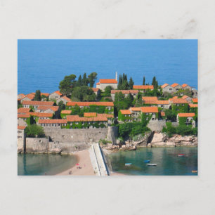 Sveti Stefan in Montenegro Postcard